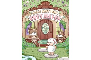 Cozy Critters: Cozy Haven: A Coloring Book for Adults and Teens Featuring Adorable Animal Characters Living in Cozy Spaces