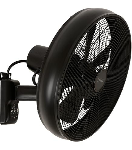 Ventilatore Da Parete 160 Mm Con Regolatore Di Velocità - Portata 390 M³/h, Motore 230V, Per Ambienti Interni