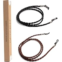 Nupuyai Kristall Brillenkette Damen - Perlen Kette Für Sonnenbrillen & Lesebrillen