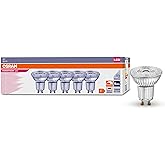 OSRAM GU10 Dimmable LED Reflector Light Bulbs Energy Saving 50W Super Long Life (15,000H), 36&deg; Beam Angle, Warm White, PAR16