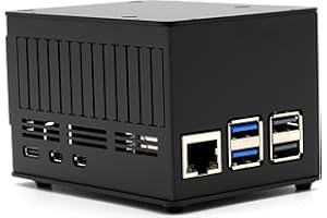 KKSB CASES Carcasa KKSB Hat para Raspberry Pi 5 - Espacio para Hats Estándar y NVMe Hat - Compatible con el Disipador de Raspberry Pi 5 y Disipadores de Bajo Perfil