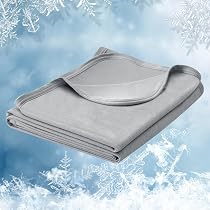 Coperta Rinfrescante OMERAI 200x220 Cm, Q-Max 0.45, Doppio Lato, Traspirante E Morbida, Per Notti Estive