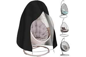 BAIFULAI Hängesessel Abdeckung, 210D Oxford-Stoff Abdeckung für Hängesessel, Schutzhülle für Hängesessel mit Zugband, Wasserdicht Winddicht UV-Beständig Hängekorb Schwingsessel Abdeckhauben(190x115cm)