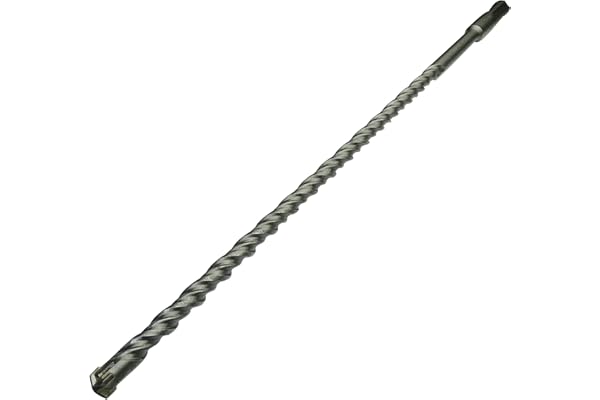 Aerzetix - C45001 - Foret à Béton SDS PLUS - Mèche pour Perçage du Béton/Brique/Pierre - pour Perceuse Electrique - Ø8mm - 350mm - Queue Cylindrique - en Acier Métal - Couleur Argent