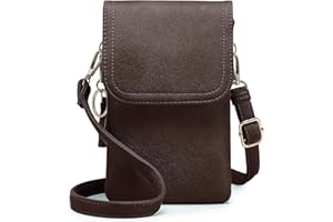 Roulens Mała damska torba na ramię na telefon komórkowy, torebka na telefon komórkowy z portfelem do zawieszenia, skóra poliuretanowa dla kobiet, designerska, regulowany pasek i breloczek do kluczy