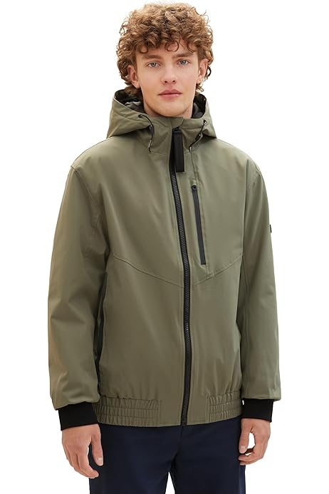 TOM TAILOR Herren 1037351 Coated Field Jacke mit Abnehmbarer 