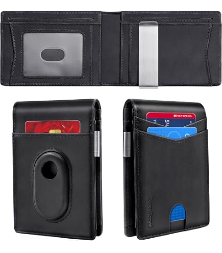 ALPHA PAIR Slim RFID Blocking Wallet For Men - Black Leather, SmartTag Holder, 12 Card Slots - View #9