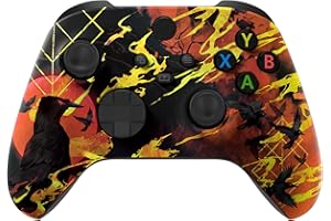 eXtremeRate Blood Moon Raven Wymiana Płyta Czołowa, Soft Touch Grip Housing Shell Case dla Xbox Series S & dla Xbox Series X, dla Xbox Core Controller - Controller Nie Jest Wliczony W Cenę