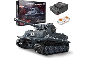 SDXFUWA 20014 MOC Technik Tank, Télécommandé Transporter Tank, APP + RC Modèle de Char Militaire de Contrôle, pour Age 8+(800 pièces)