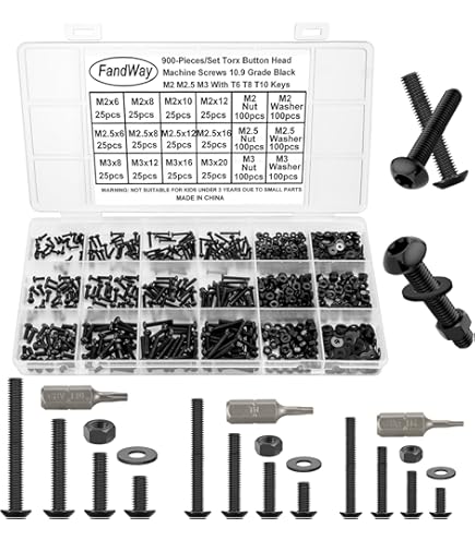 20/50 stks Zwart Torx Dunne Kop Schroef M2.5 M4 M5 304 Rvs Zes-lobbige platte Wafer Hoofd Bouten (Color : M2.5 * 6-50pcs