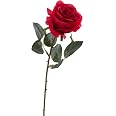 Rosa Artificiale Simony, Tenue, Tessile, 45cm, 8cm - Sintetica/da Tavolo