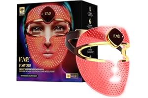 FOREO FAQ 202 Mascara led facial profesional NIR + 7 LED, Red light Treatment, Inalámbrica, 600 puntos de luz, Aparatos para la cara portable, Skin Care