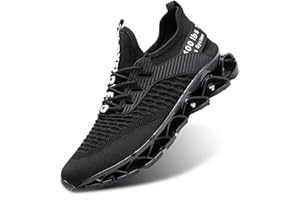 WREZATRO Men's Running Shoes Mesh Athletic Sport Sneakers Gym Fashion Trainers Tennis Casual Walking Zapatos