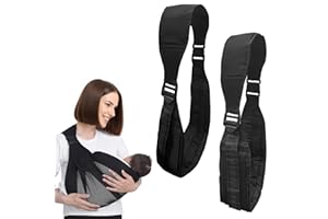 XIRUIUBAO Fascia Neonato Fascia Porta Bebe,2 Fascia Laterale Porta Bambino,Estivo/Quattro Stagioni Baby Carrier,Marsupio Neonato 0-36 Mesi,Marsupio per Bambini Fino a 20kg,Cinturini Regolabili e Ampie