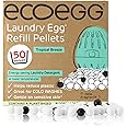 Ecoegg Laundry Egg Refill Pellets | Detergent and Fabric Softener Replacement | No bio, enzymes, bleaches or phosphates | 50 Washes | Tropical Breeze