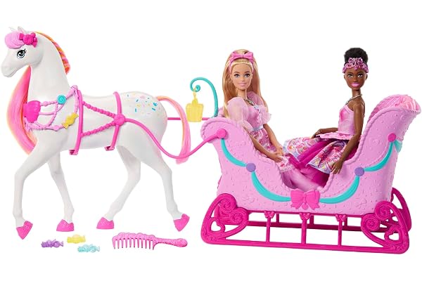 Barbie i Nötknäpparen Sockerlandet Häst och släde