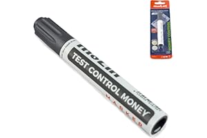 SALA SAFE Detector billetes falsos. Rotulador billetes falsos en Pack de 1, 2 y 4 unidades. Bolígrafo contador de dinero falso para euro, dólar, libras, etc. Comprobador de dinero verdadero en efectivo.