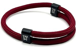 KAROO EARTH JEWELLERY Unisex Adjustable Rope Bracelet - Durable Waterproof Surfer Fashion Bracelet for Men - Handmade Paracord Bracelets - Survival Adjustable Bracelet - Bracelets for men and Women