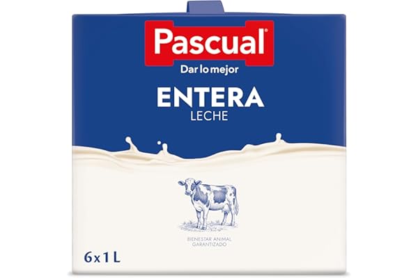 Pascual- Leche Pascual Clásica Entera. Formato 6x 1 L