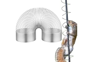 Hujinkan Squirrel Proof Bird Feeders Springs, Elastic Anti Squirrel Device, Squirrel Baffle Barrier Type Coil, Anti-Squirrel Spring Device, Squirrel Guard Device for Outdoor Bird Feeder Poles
