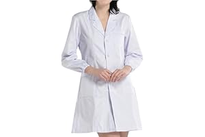 BSTT Donna Camice da Laboratorio Bianca Abbigliamento da Lavoro e Divise Nuovo miglioramento