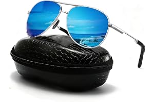 DXRPO solglasögon män polariserade | unisex polariserade utomhus vintage metallram flygglasögon UV400