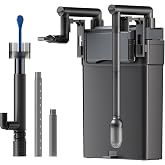 SunSun HBL-802 Hanging External Aquarium Filter 500 l/h for aquariums up to 100 l, multi-stage filtering with filter media