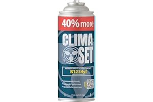 CLIMA SET ClimaSet Recharge clim R1234yf - 1x235 g - Climatisation - Climatiseur voiture - Recharge climatisation voiture - Gaz R1234yf - cartouche gaz - ECO - Recharge pour climatisation