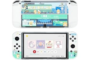 GeekShare Schutzhülle Slim Cover Case Kompatibel mit Nintendo Switch OLED und Joy Con – Stoßdämpfend und Kratzfest – Reisekatze