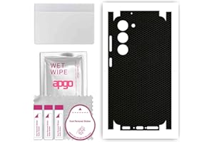 apgo Rückseite + Seiten Schutzfolie, Skin, kompatibel mit Samsung Galaxy S23+ Plus, Hinten Displayschutzfolie aus Vinylfolie, Kratzfest, einfache Montage - Matrix