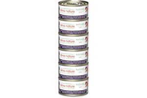 Almo Nature HFC Natural - Alimento Umido per Gatti Adulti - Tonno, Pollo e Prosciutto - Human-Grade, Gluten-Free - 70g (Confezione da 6)