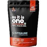 AS-IT-IS One L Citrulline Powder, Unflavoured, Unsweetened, 100g - Supports Blood Flow, Nitric Oxide Production & Endurance
