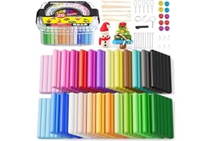 iFergoo 26 Color Polymer Clay Kit, Non-Toxic, Safe for Kids, Includes 26 Colors, Storage Box, 5 Tools, 1 Accessory, Modern Style, Sculpting, Not Foldable