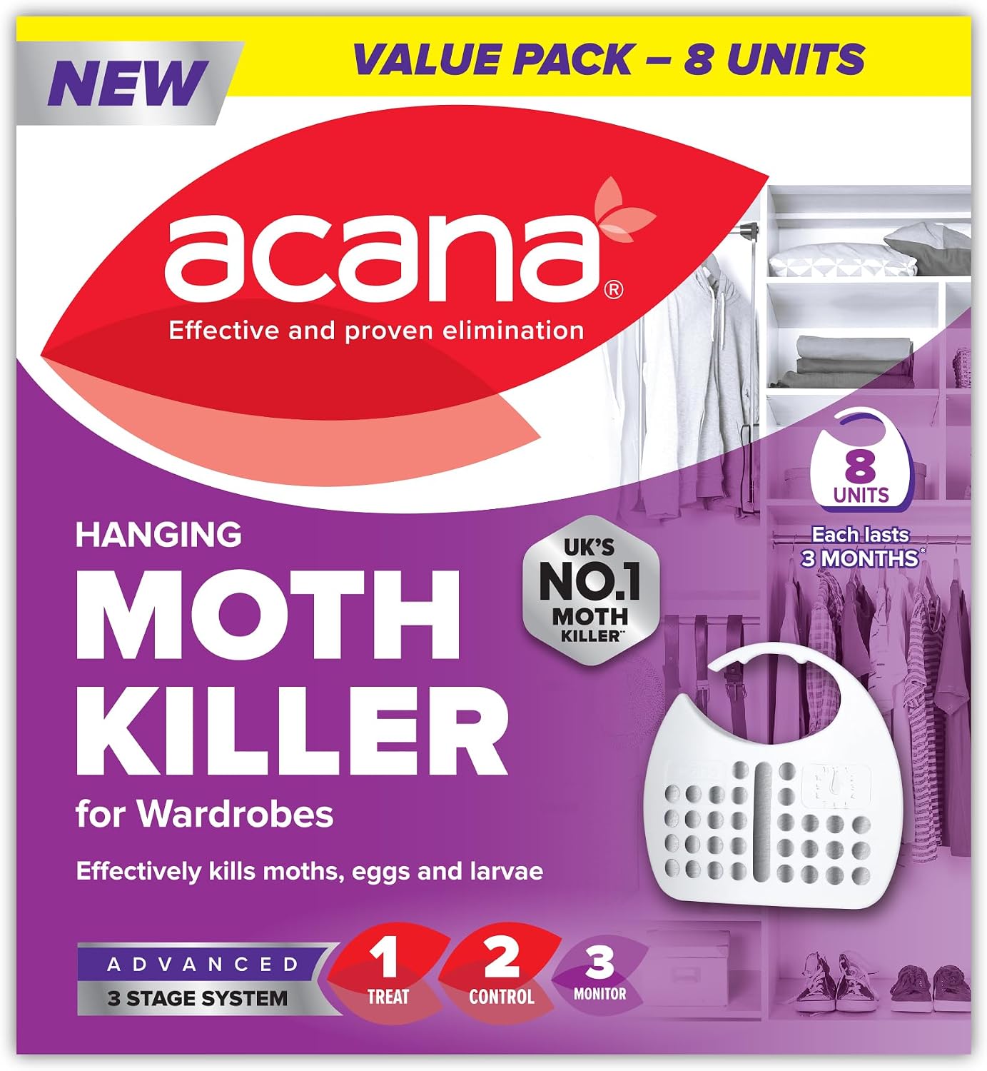 Foire Aux Questions Essentielles sur le Acana Hanging Moth Killer Freshener 8 Pack -
