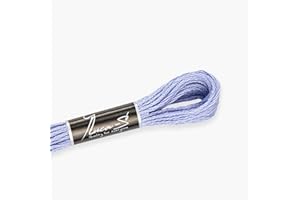 Confezione da 12 fili da ricamo Luca-S, 100% cotone Giza, certificato Oeko TEX, 137 / DMC 341 / Anchor 117