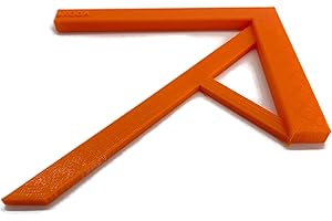 eXODA Angolo di centraggio per materiale rotondo e rettangoli del Profi Mittenfinder arancione