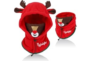 AYPOW Pasamontañas Térmicos de Invierno Niños, Animal 3D Máscara de Esquí Ciclismo, Multifuncional Prueba de Viento Cálido Sombreros Gorro Forro Polar, Calentador de Cuello, Mascarilla Niños Niñas