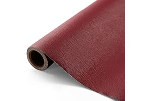 CHANGTSING Patch En Cuir auto-adhésif PU trous de réparation Autocollant Cuir Kit Premiers Soins pour Canapé de Siège de Voiture Meubles Vestes Sac À Main Patch vin rouge 2 20 x 30 cm2