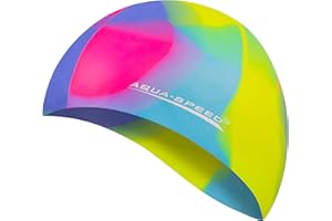 Aqua Speed Bunt Set - Gorro de baño + Pequeño Toalla de Microfibra | Colorida | Silicona | Gorra de natación | Adultos | Niños | Unisexo