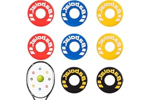 Heanvmyss Ammortizzatore per Racchetta da Tennis,8 Pezzi Smorzatore di Vibrazioni Tennis in Silicone,Set di Antivibrazioni Tennis per Giocatori di Tennis