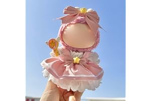 Yawdil Mignon Mini Poupée en Peluche Vêtements Tenue Seulement Vêtements Accessoires pour 17cm Labubu Poupées Pull À Capuche Vêtements DIY Enfants Cadeaux