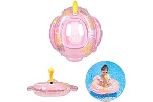 OZIRAL Bouee Bebe, Siège de Piscine pour Bebe 6 Mois à 3 Ans, Anneau de Bain Bébé, Flotteur Bebe, Jouets de Piscine Aide à la Natation pour Bébé avec Deux Poignées