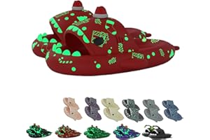 CHAGOO Galaxy Shark Slides Glow in the Dark, Zapatillas Shark Cloud para mujer y hombre, zapatillas fluorescentes con suela gruesa de verano para hombre y mujer