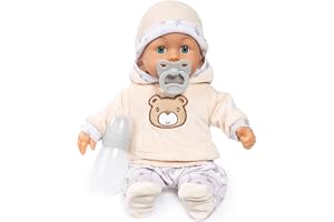 Bayer Design Interaktiv babydocka, talande, mjuk kropp, 38 cm