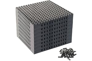 XIN·SHI 16 x 16 Brick Classic Grundplatte Bauplatten für Bausteine 65803 (Schwarz (8 Stück))