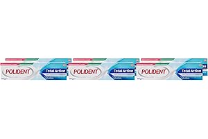 Polident Crema fissativa protezione gencive, per protesi dentarie parziali o complete, senza sapore, 40 g confezione da 6