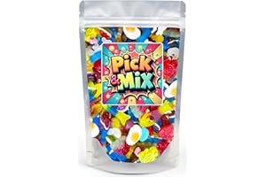RAD RETRO SWEETS Jumbo 800g Bag of Classic Gummy Pick and Mix Sweets – Non-Fizzy Retro Sweets Candy Selection – Perfect for Sharing, Gifting, or Party Sweet in Bulk