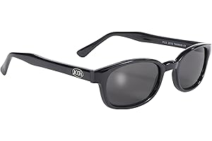 Pacific Coast Original KD's Biker Sunglasses (Black Frame/Smoke Lens)