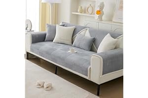 YSZBD Housse Canapé 3/2/4/1places,Housse De Canapé Angle avec/sans Accoudoirs Imperméable, Universelle Antidérapante Protege Canape,gray1-70x70cm
