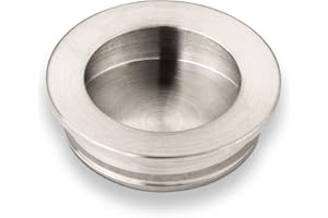 SOTECH SO-TECH® Poignée cuvette ronde encastrable Poignée de meuble EL-07 Acier affiné Ø 40 mm